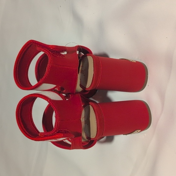 Juicy Couture Red and White Heeled Sandals - Picture 6 of 11